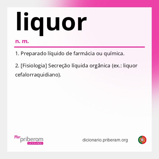 Significado de liquor