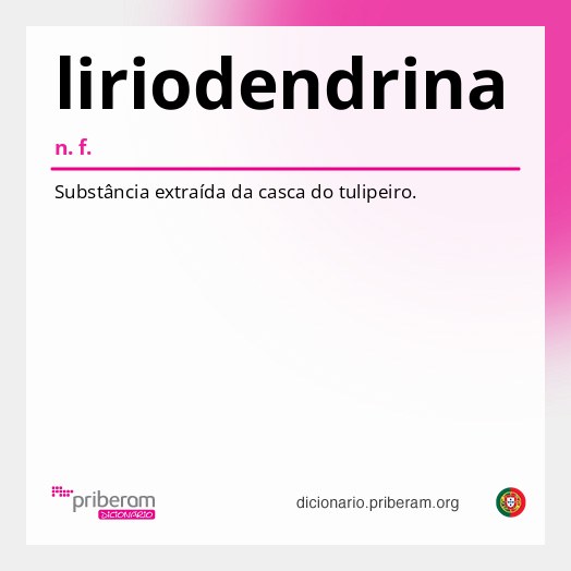 Significado de liriodendrina