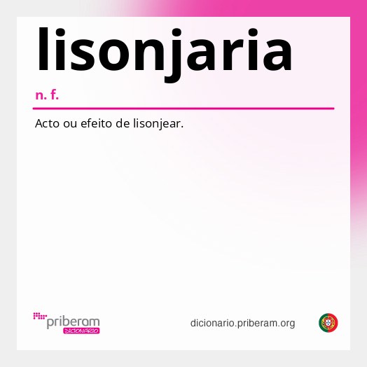 Significado de lisonjaria
