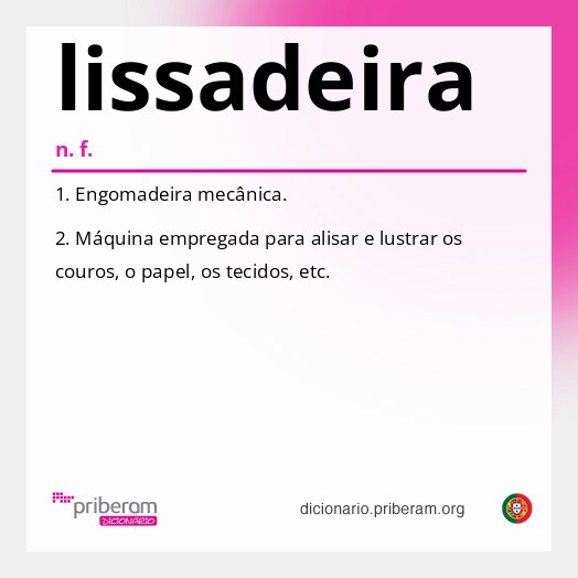 Significado de lissadeira