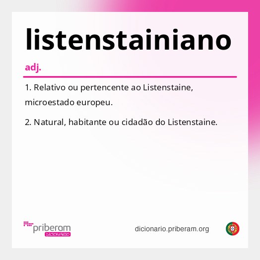 Significado de listenstainiano