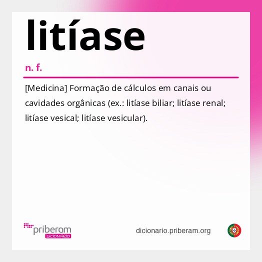 Significado de litíase