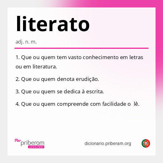 Significado de literato
