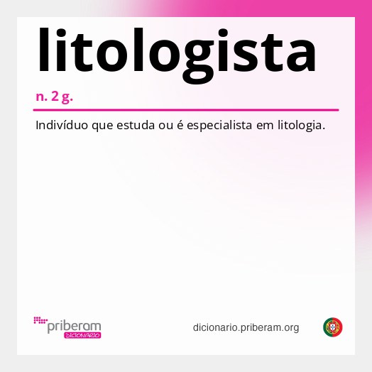 Significado de litologista