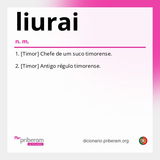 Significado de liurai