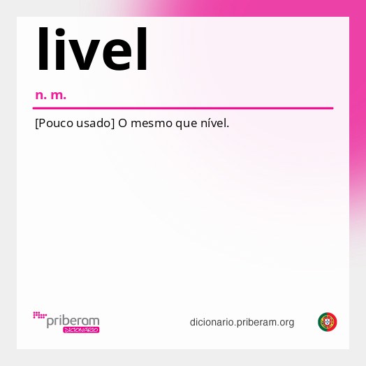 Significado de livel