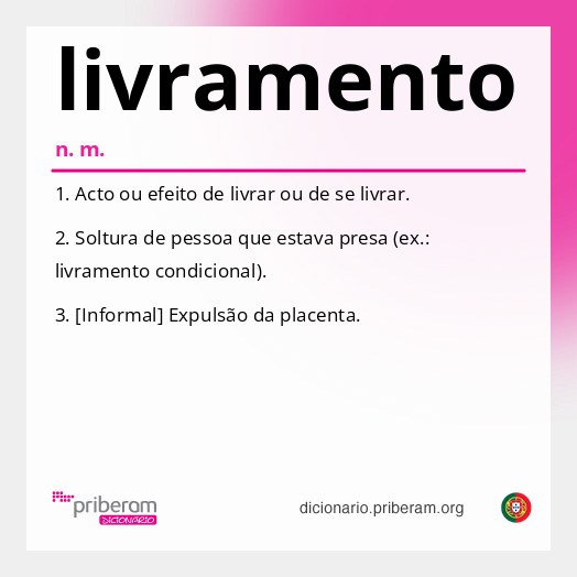 Significado de livramento