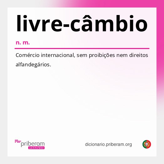 Significado de livre-câmbio