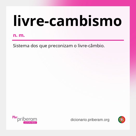 Significado de livre-cambismo
