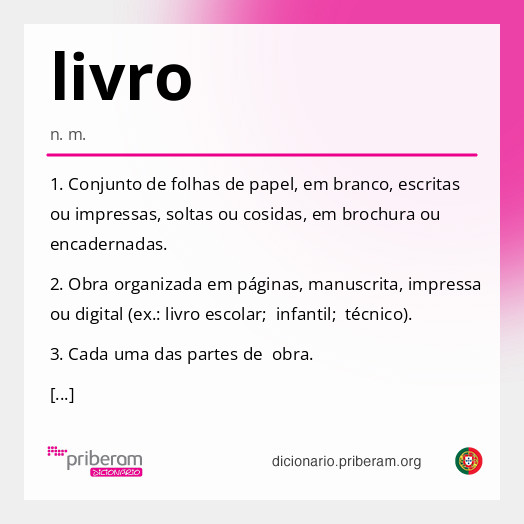 Significado de livro