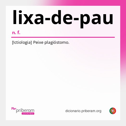 Significado de lixa-de-pau