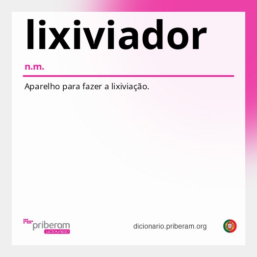 Significado de lixiviador