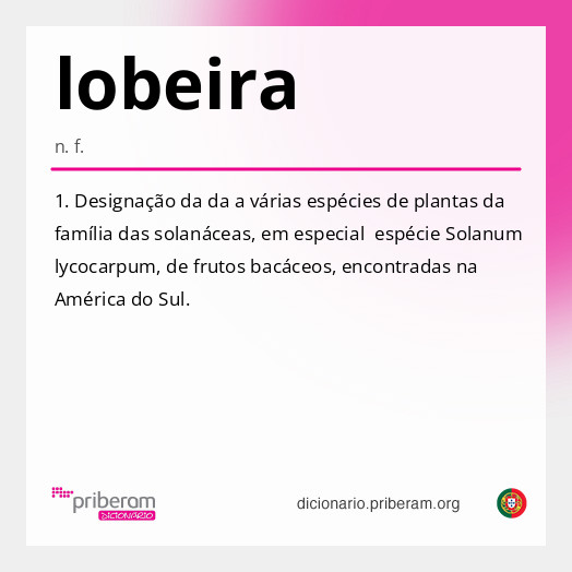 Significado de lobeira