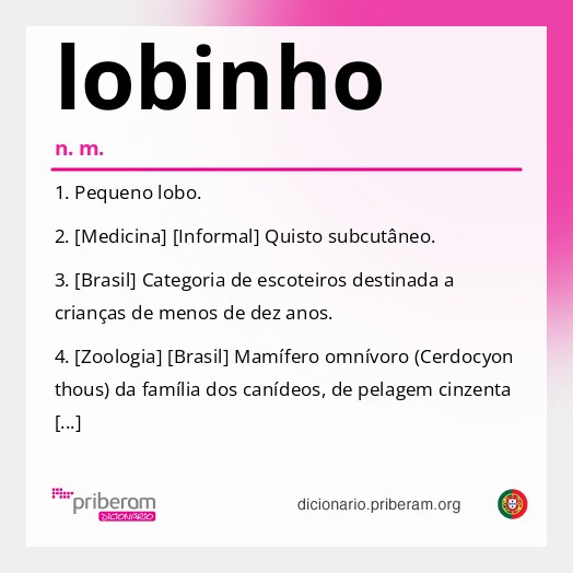 Significado de lobinho