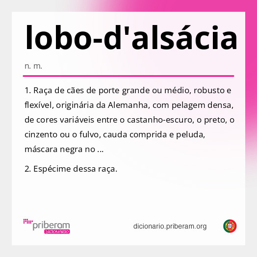 Significado de lobo-d'alsácia