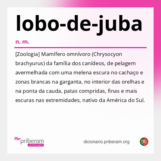 Significado de lobo-de-juba