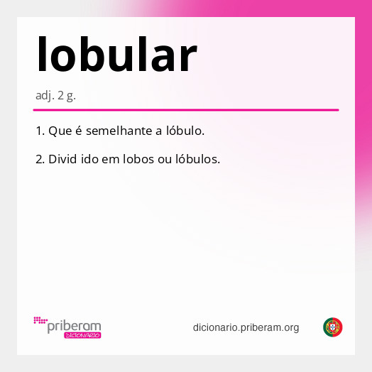 Significado de lobular