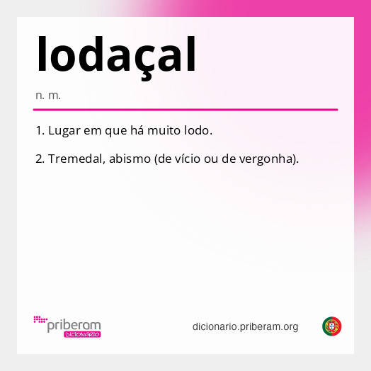 Significado de lodaçal