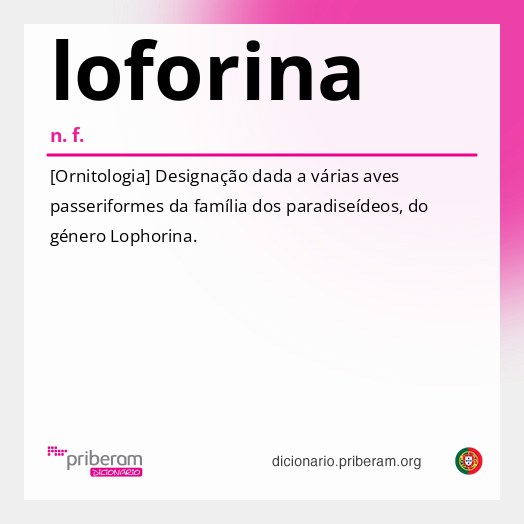 Significado de loforina