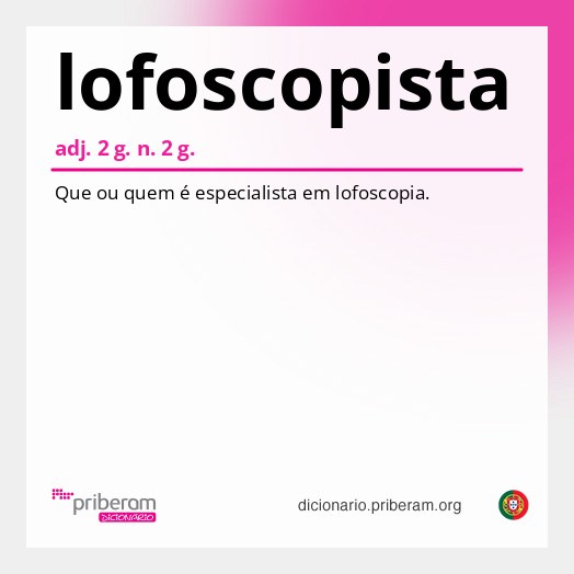 Significado de lofoscopista