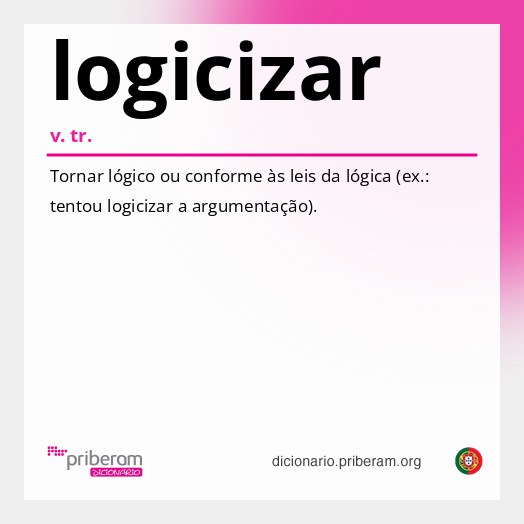 Significado de logicizar
