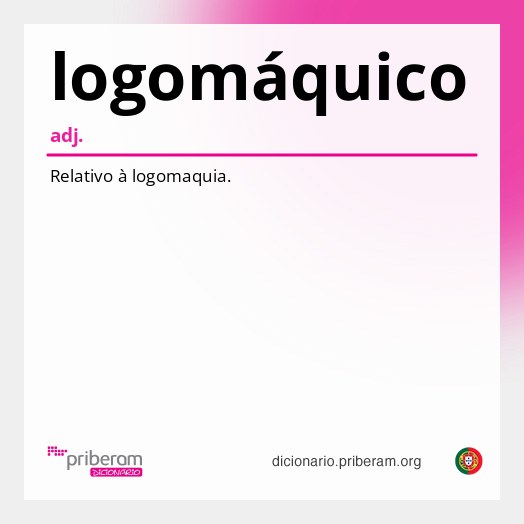 Significado de logomáquico
