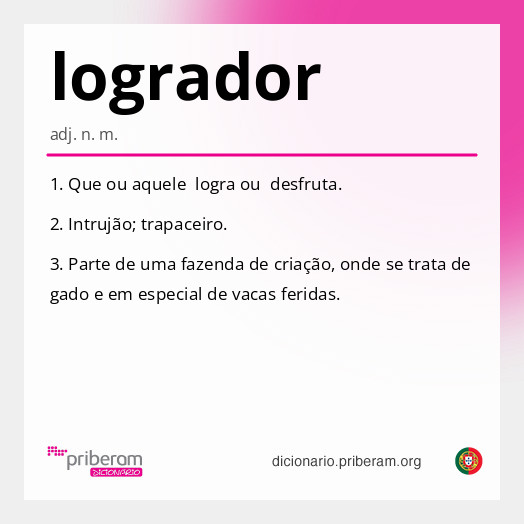 Significado de logrador