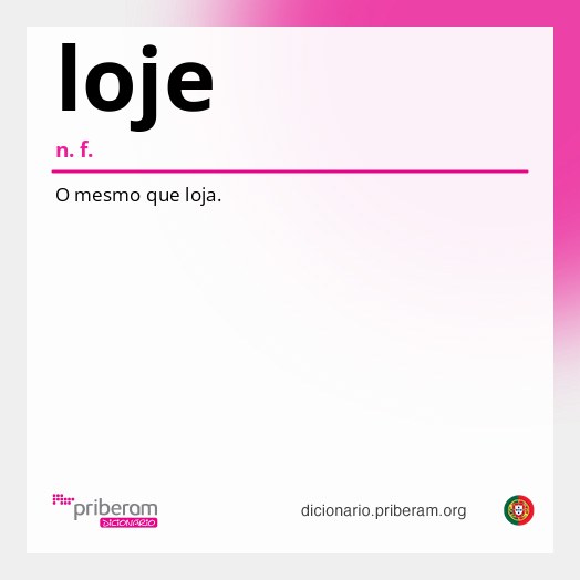 Significado de loje