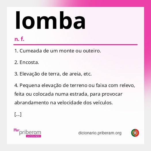 Significado de lomba
