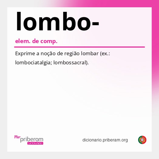 Significado de lombo-