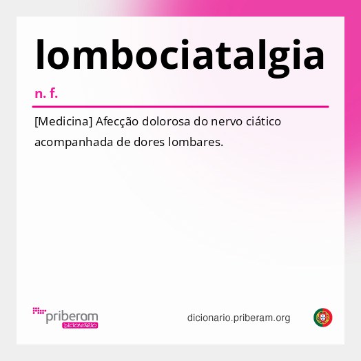Significado de lombociatalgia