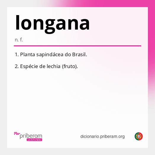 Significado de longana