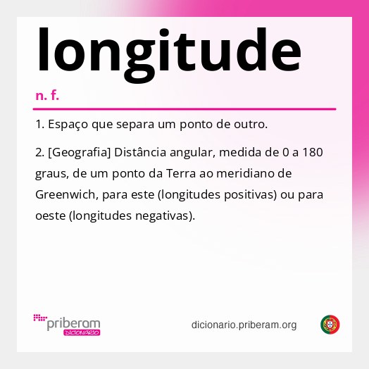 Significado de longitude