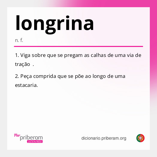 Significado de longrina