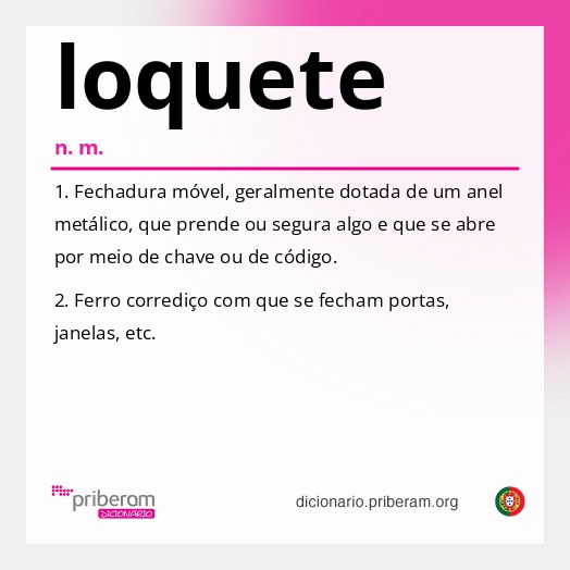 Significado de loquete