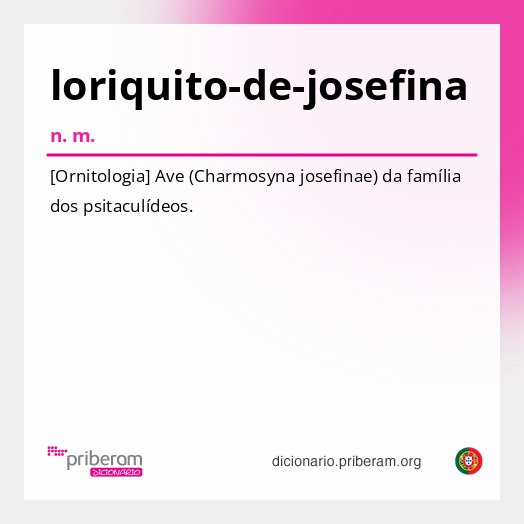 Significado de loriquito-de-josefina