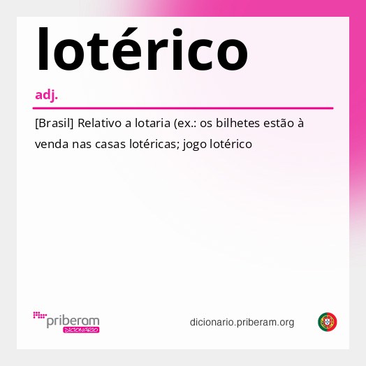 Significado de lotérico