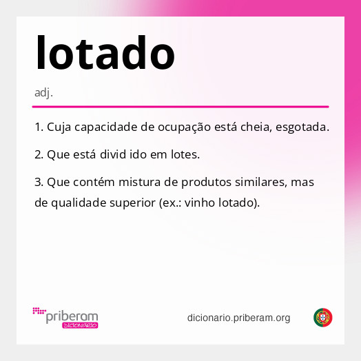 Significado de lotado