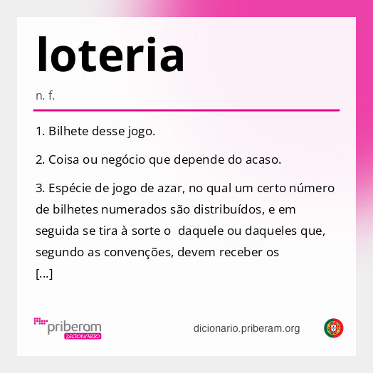 Significado de loteria