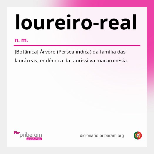 Significado de loureiro-real