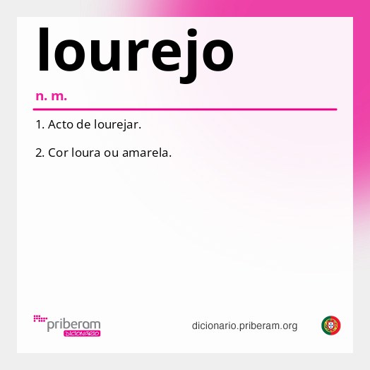 Significado de lourejo