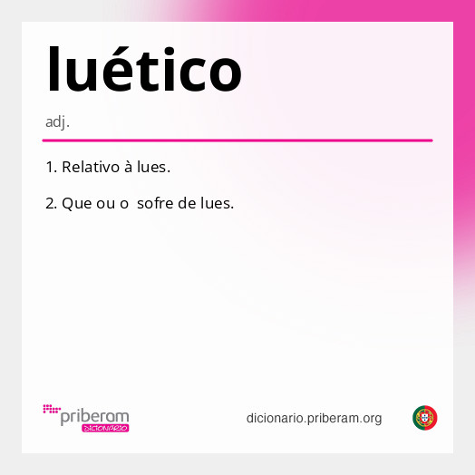 Significado de luético