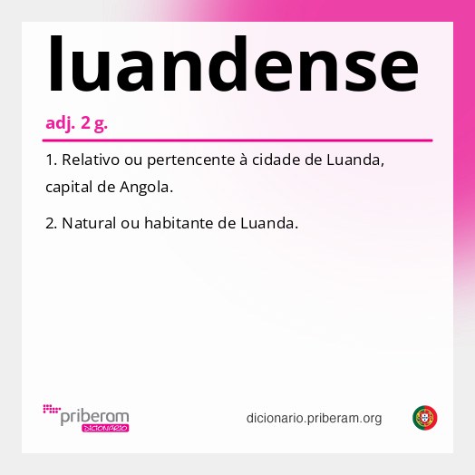 Significado de luandense
