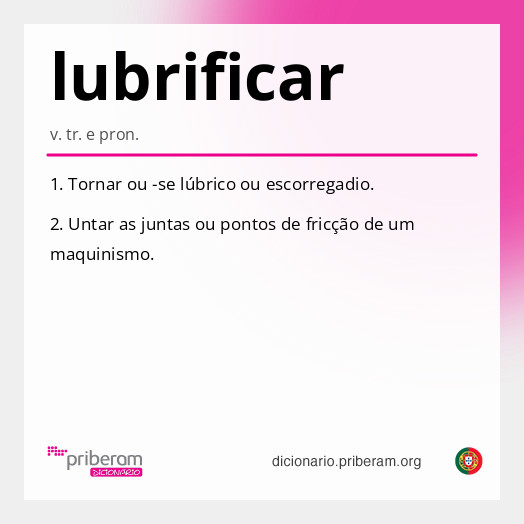 Significado de lubrificar