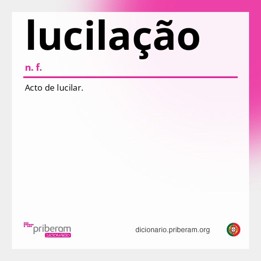 Significado de lucilação