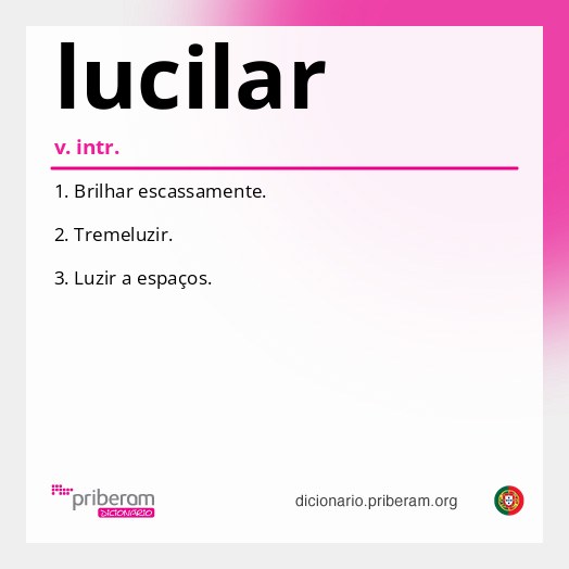 Significado de lucilar