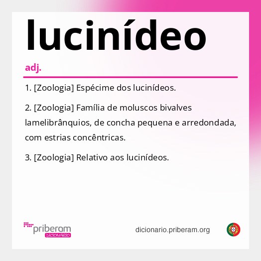 Significado de lucinídeo