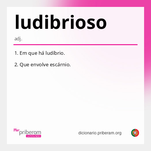 Significado de ludibrioso