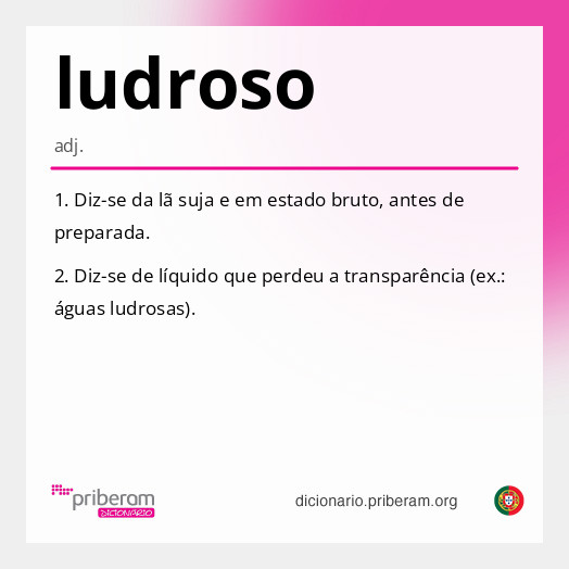 Significado de ludroso