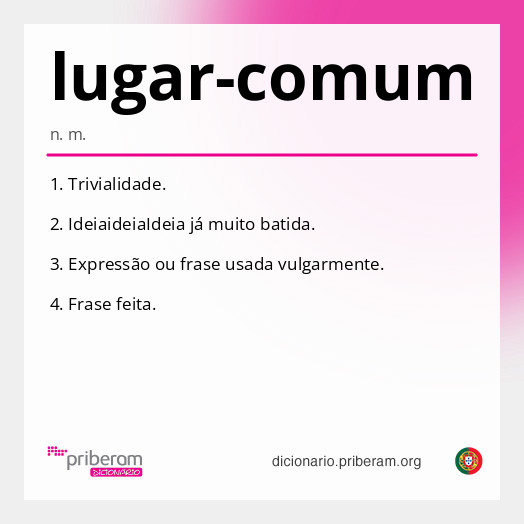 Significado de lugar-comum